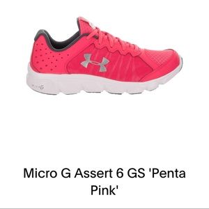 Girl's Under Armour Assert 6 Shoes Pink (size 4Y)
